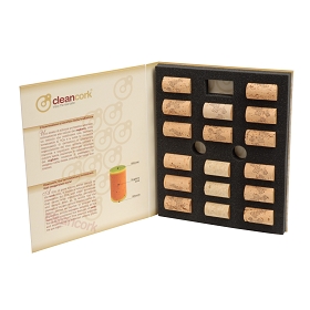 Coffret présentation bouchon de liege 14078